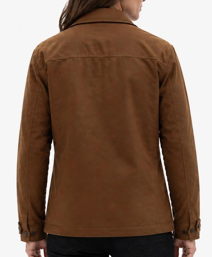 David O Donnell Reacher S02 Brown Leather Jacket Women