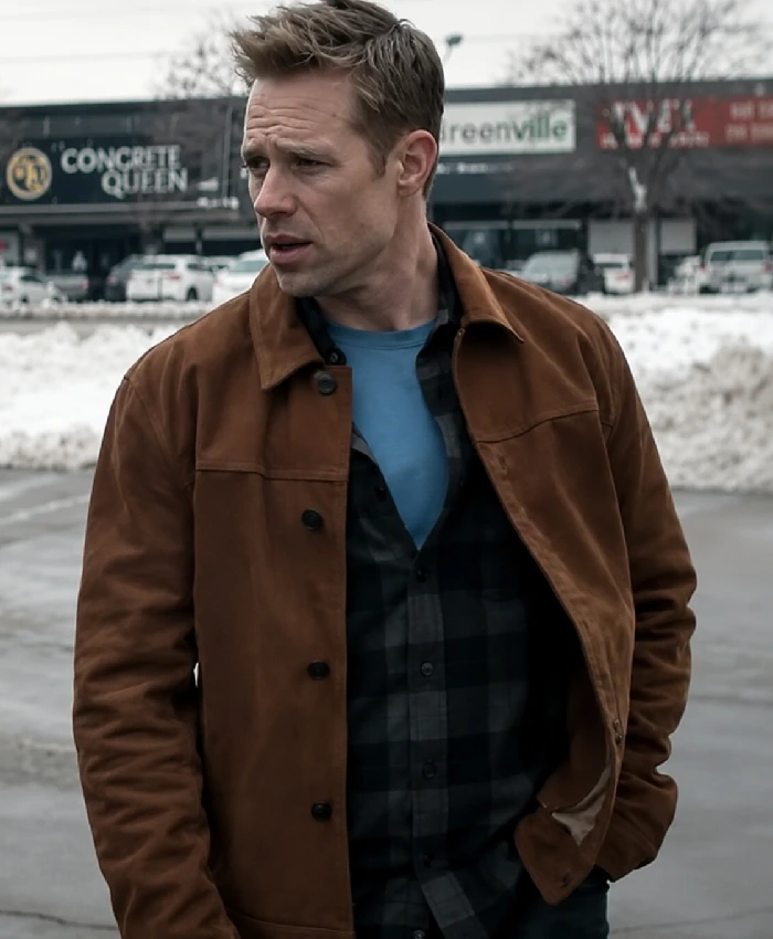 David O Donnell Reacher S02 Brown Leather Jacket