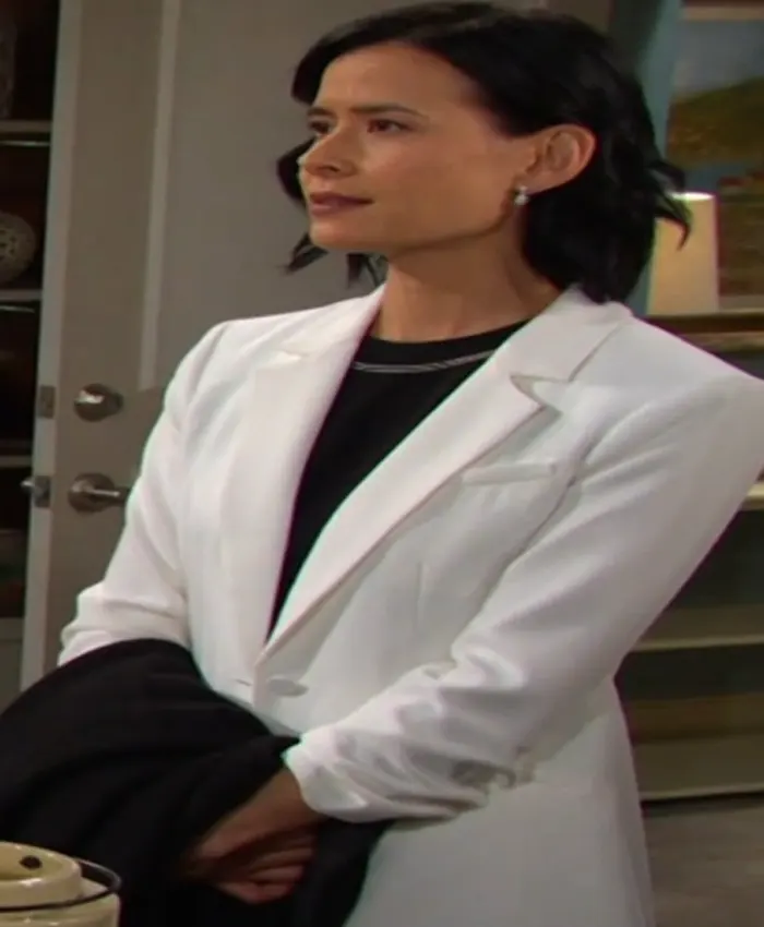 Days Of Our Live Sophia Choi White Blazer