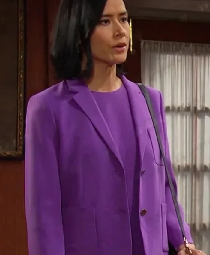 Days Of Our Lives 2024 Amy Choi Purple Blazer