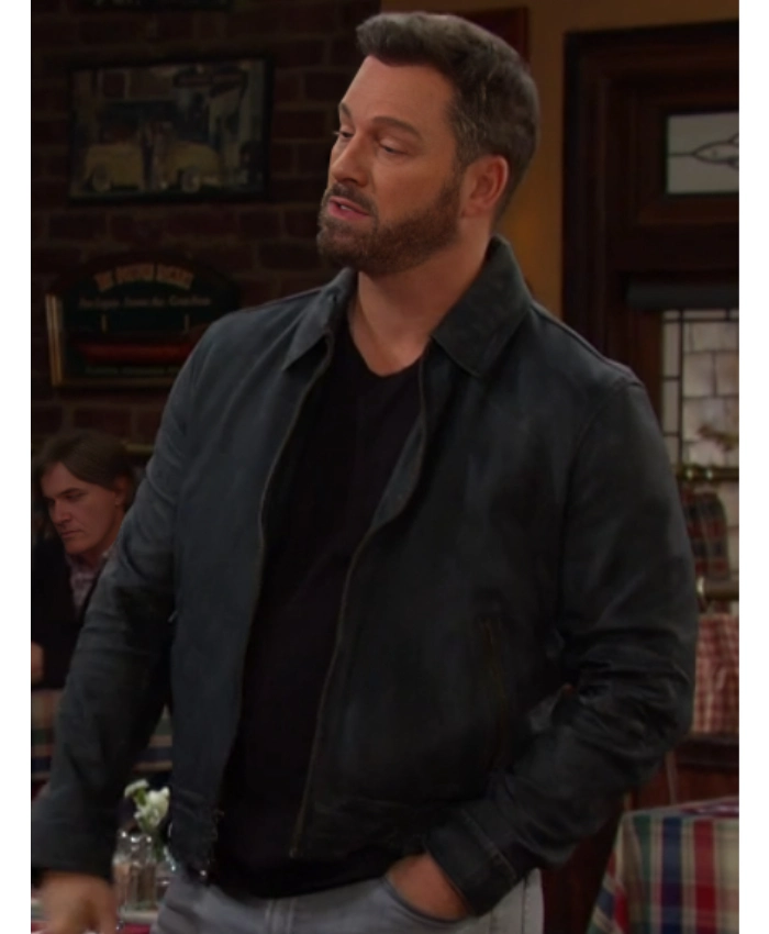 Days Of Our Lives 2025 Eric Martsolf Brady Black Leather Jacket