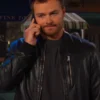Days Of Our Lives 2025 Peyton Meyer Black Bomber Jacket