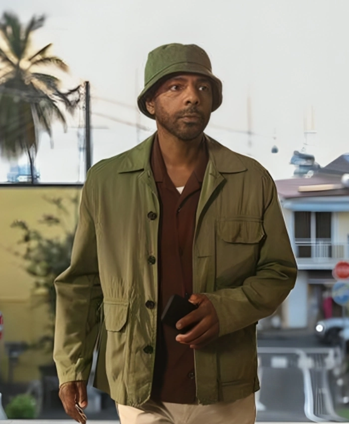 Death in Paradise S15 DI Mervin Wilson Green Jacket - Image 2