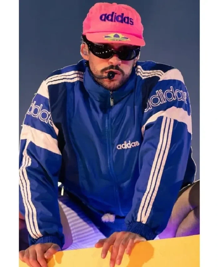 Debi Tirar Mas Fotos Bad Bunny World Tour 2026 Adidas Blue Track Jacket