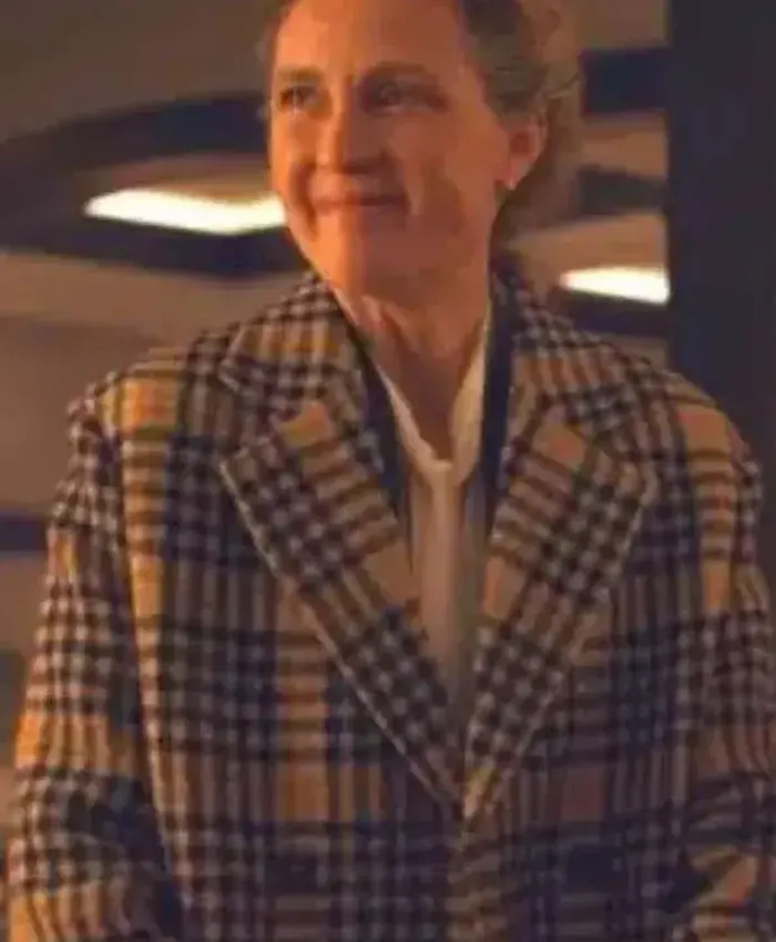 Delphine Cormier Orphan Black Echoes Wool Plaid Coat