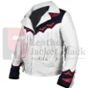 Denver Broncos Cheerleaders Fringe Jacket White