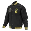 Denver Nuggets Logoman Shadow Black Varsity Jacket