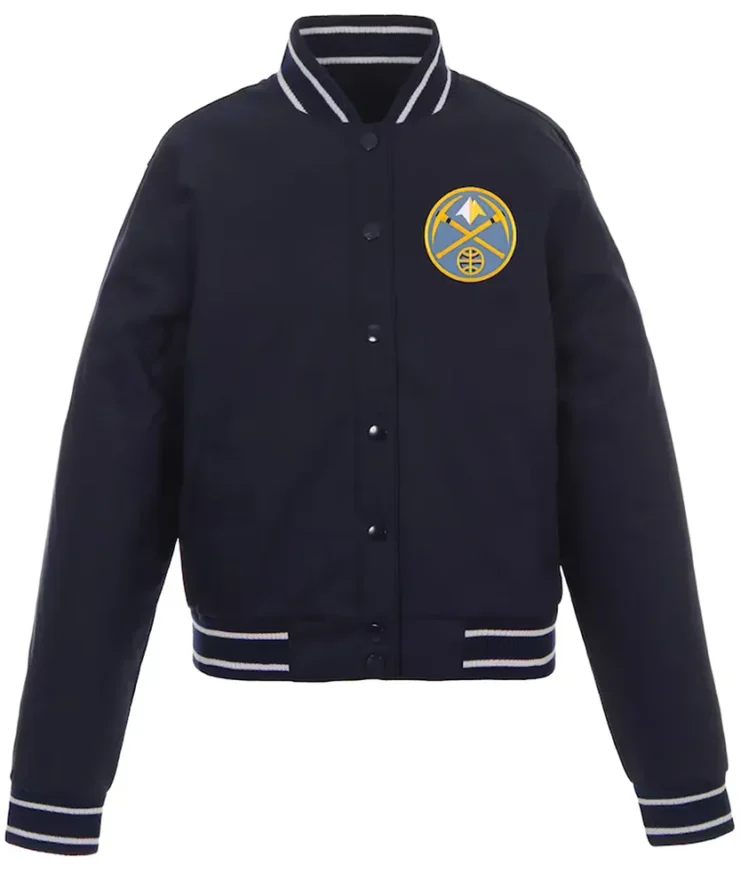 Denver Nuggets Poly Twill Navy Jacket