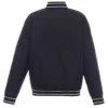 Denver Nuggets Poly Twill Navy Jacket Back