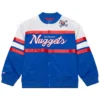 Denver Nuggets Royal Head Coach Lightweight Full Snap Satin Jacket