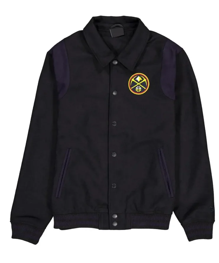 Denver Nuggets Sport Night Teddy Varsity Jacket