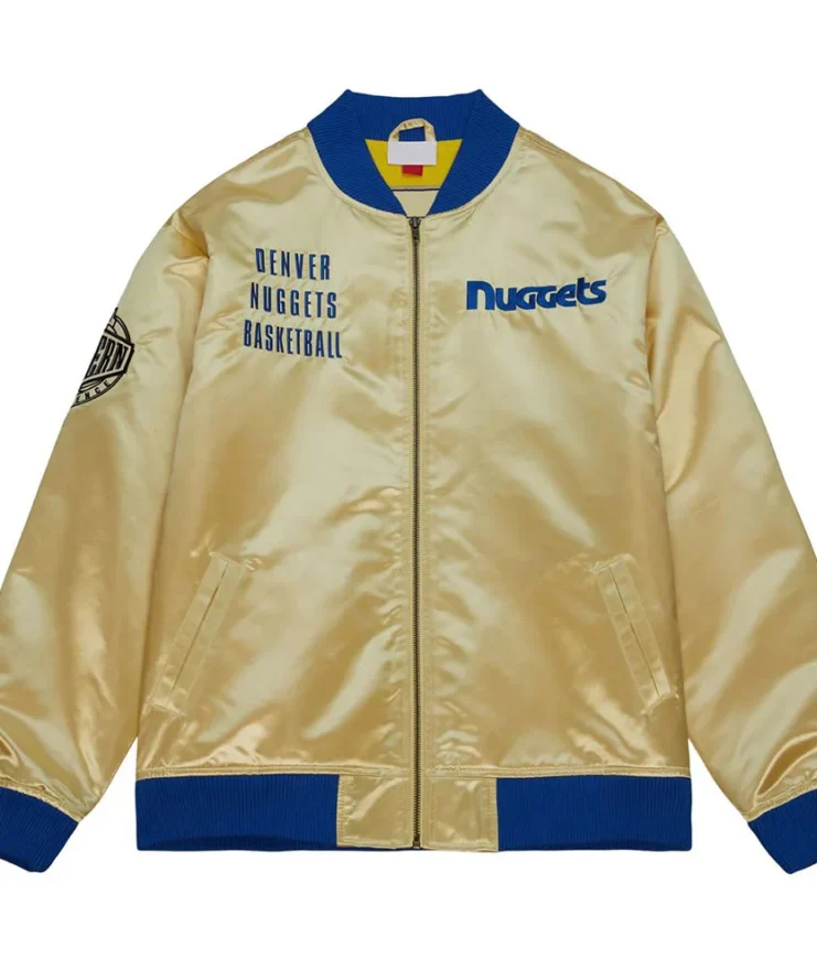 Denver Nuggets Team OG 2.0 Gold Satin Jacket
