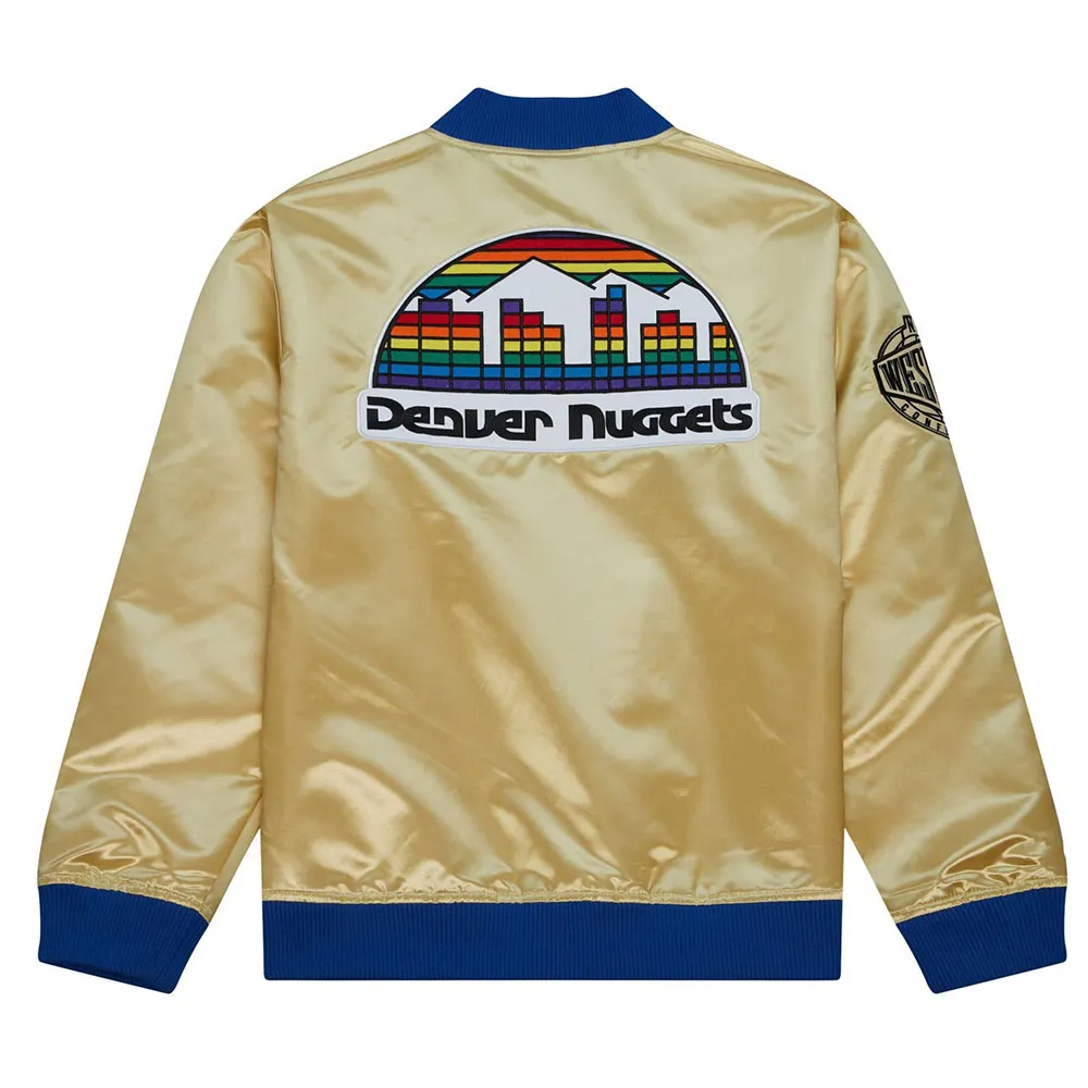 Denver Nuggets Team OG 2.0 Gold Satin Jacket Back