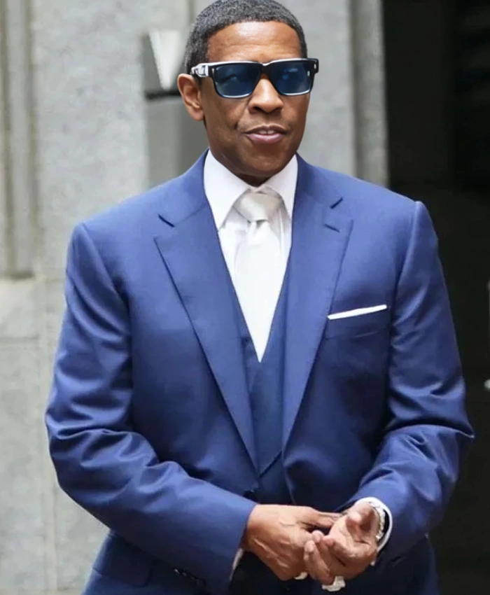 Denzel Washington Highest 2 Lowest Blue Suit - Image 2