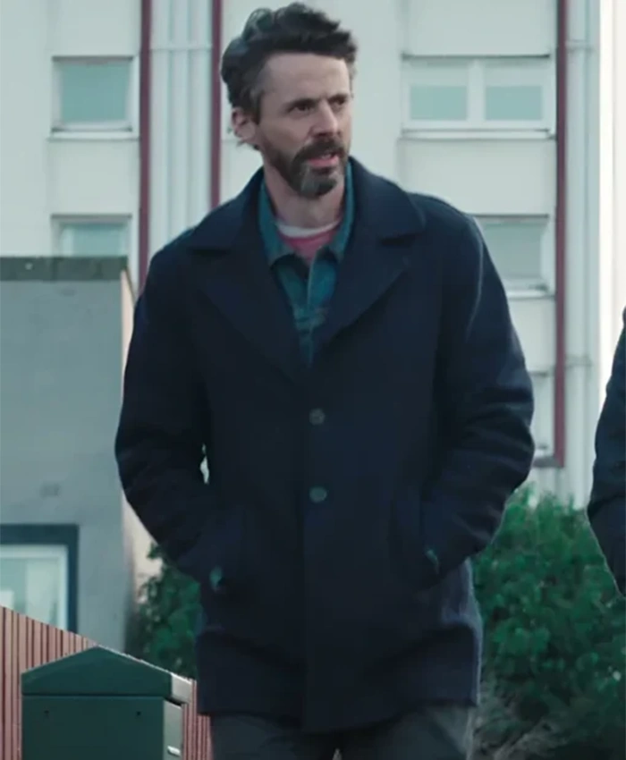 Dept. Q S01 Matthew Goode Wool Coat