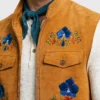 Descendants Wicked Wonderland Alexandro Byrd Floral Suede Vest Men