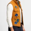 Descendants Wicked Wonderland Alexandro Byrd Floral Suede Vest Mens