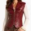 Descendants Wicked Wonderland Hazel Hook Burgundy Vest Womens