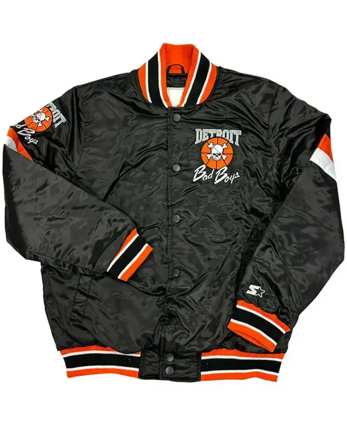 Detroit Bad Boys Home Game Satin Jacket