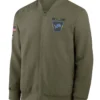 Detroit Lions 2025 Salute To Service Sideline Full Zip Bomber Jacket