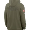 Detroit Lions 2025 Salute To Service Olive Hoodie