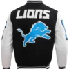 Detroit Lions Mashup Rib Wool Varsity Jacket