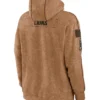 Detroit Lions Salute To Service Brown Pullover Fleece Hoodie