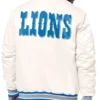 Detroit Lions Shock Wave Light Cream Satin Jacket