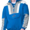 Detroit Lions Starter Pullover Hooded Half Zip Jacket