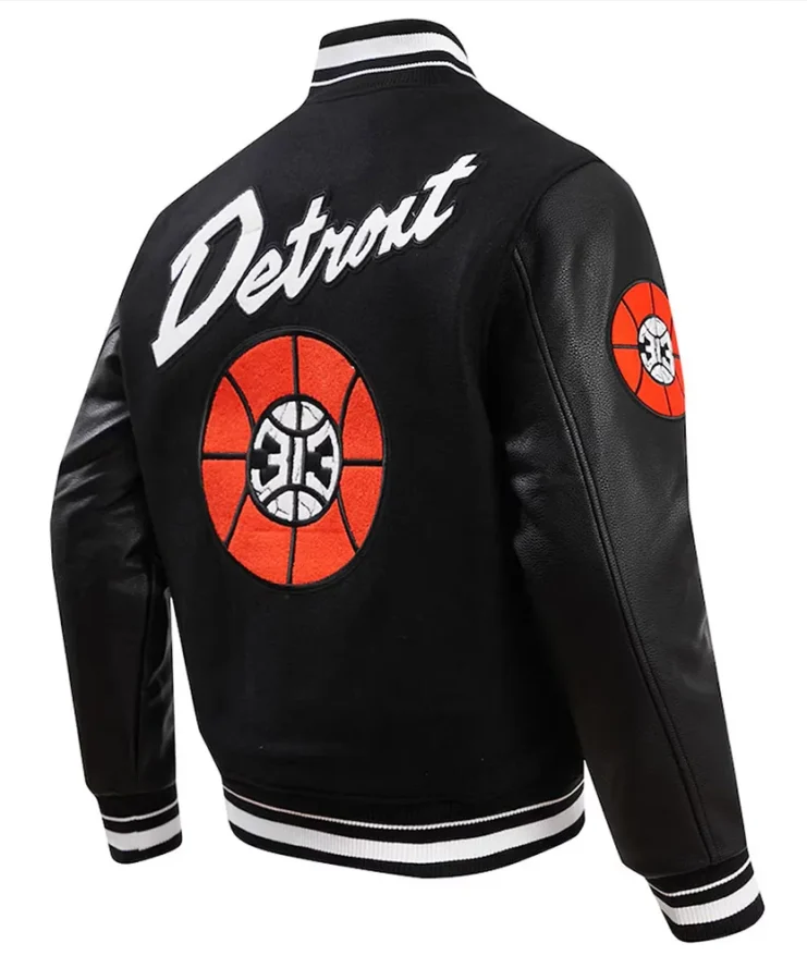 Detroit Pistons 2023 24 City Edition Jacket Back