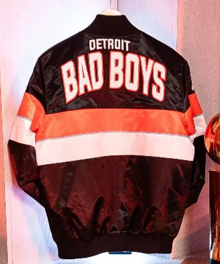 Detroit Pistons Bad Boys City Edition Jacket Back