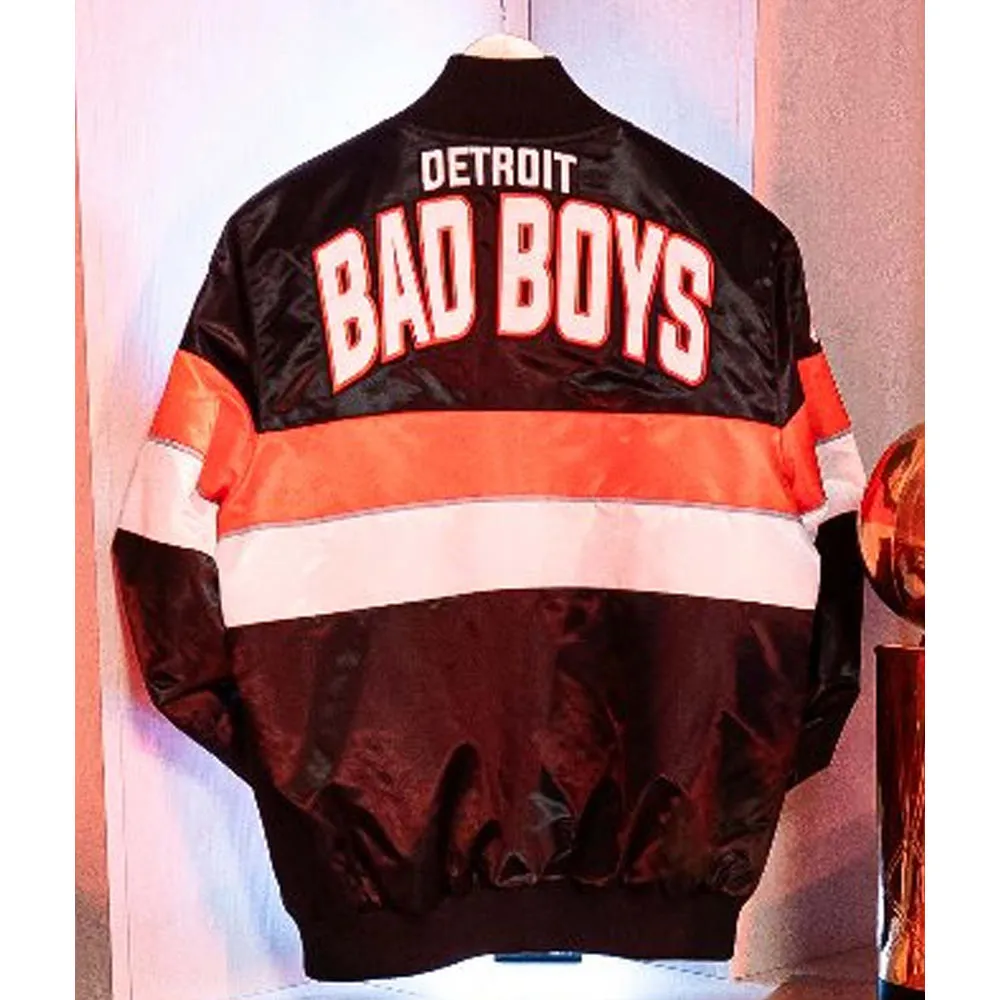 Detroit Pistons Bad Boys City Edition Jacket Back
