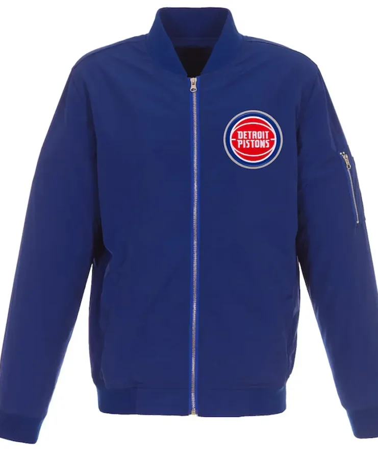Detroit Pistons Bomber Lightweight Nylon Jacket