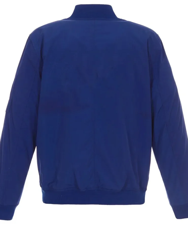 Detroit Pistons Bomber Lightweight Nylon Jacket Back