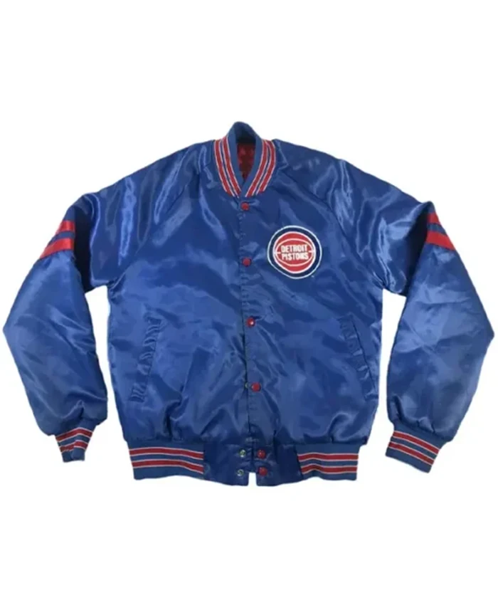 Detroit Pistons Pick And Roll Varsity Jacket