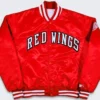 Detroit Red Wings 80s Red Varsity Jacket