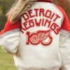 Detroit Red Wings Centennial Season 100 Years Of Hockey Town White Wool Varsity Jacket