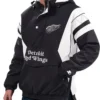 Detroit Red Wings Home Team Half Zip Hooded Jacket