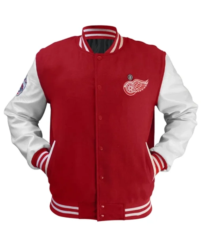 Detroit Red Wings Letterman Varsity Jacket