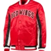 Detroit Red Wings Starter Red Varsity Jacket