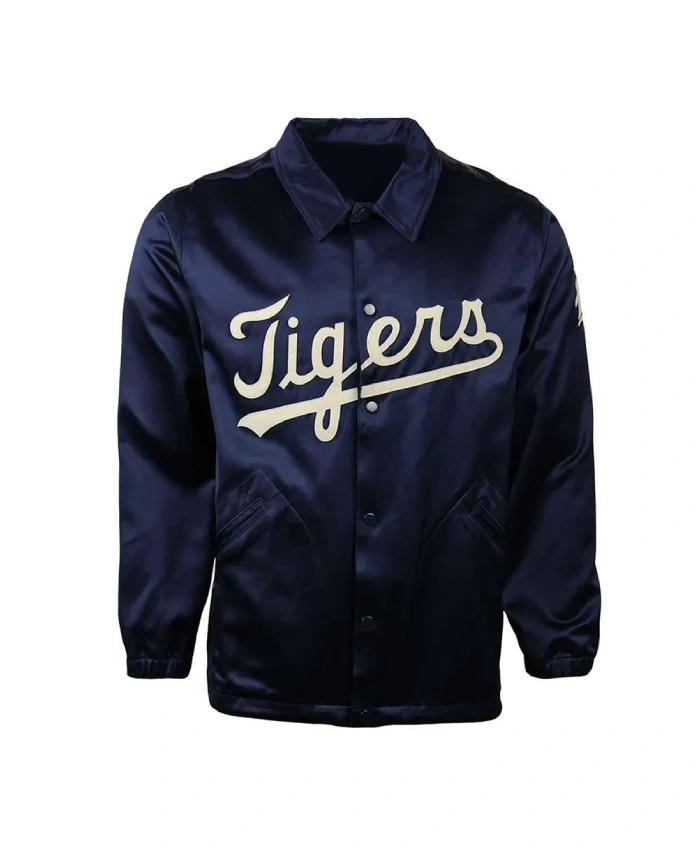 Detroit Tigers 1960 Navy Satin Windbreaker