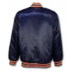 Detroit Tigers 1984s Navy Bomber Full Snap Satin Jacket