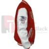 Detroit Tigers American League OrangeOff White Varsity Jacket