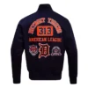 Detroit Tigers Area Code Full Zip Navy Jacket