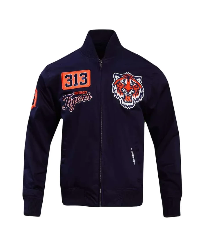 Detroit Tigers Area Code Navy Jacket