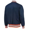 Detroit Tigers Bomber Full Snap Satin Navy Jacket