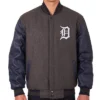 Detroit Tigers CharcoalNavy Varsity Jacket