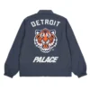 Detroit Tigers Coach NavyOrange Full Snap Jacket