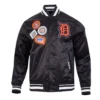 Detroit Tigers Diy Pick Stitch Classic Rib Satin Jacket