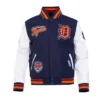 Detroit Tigers Diy Pick Stitch Classic Rib Varsity Jacket